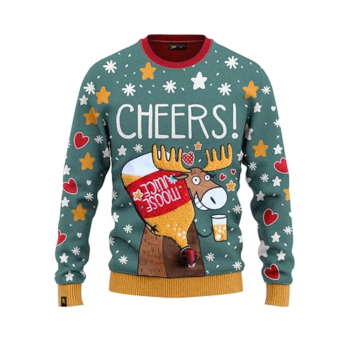 JAP Christmas Cheers! mit Bierzapfhahn - Lustiger Hässlicher Weihnachtspullover Für Damen und Herren Ugly Christmas Sweater - 2XL JAP Christmas Cheers! mit Bierzapfhahn - Lustiger Hässlicher Weihnachtspullover Für Damen und Herren Ugly Christmas Sweater - 2XL von JAP Christmas