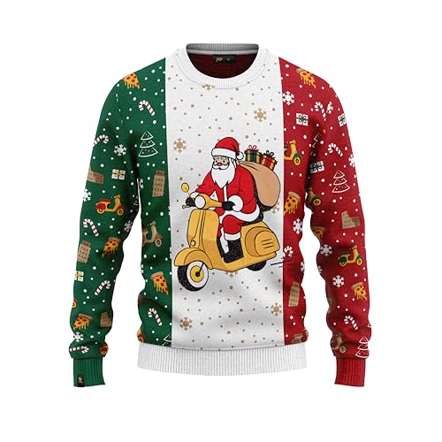 JAP Christmas Italien - Lustiger Hässlicher Weihnachtspullover Für Damen und Herren Ugly Christmas Sweater - XL von JAP Christmas