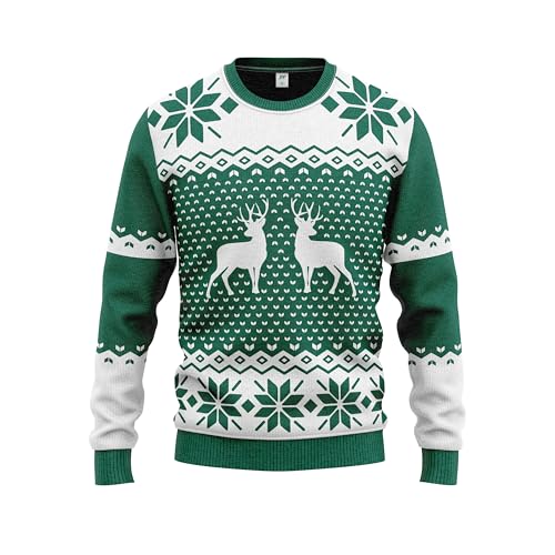 JAP Classic Grün - Lustiger Hässlicher Weihnachtspullover Für Damen und Herren Ugly Christmas Sweater - 4XL von JAP Christmas
