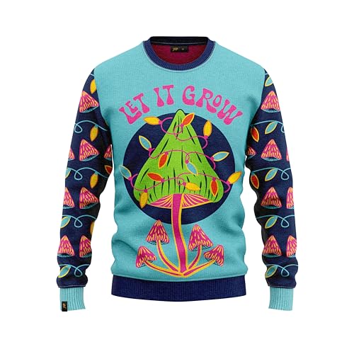 JAP Let it Grow - Lustiger Hässlicher Weihnachtspullover Für Damen und Herren Ugly Christmas Sweater - L von JAP Christmas