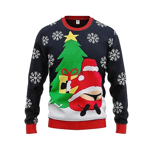 JAP Christmas Santastring - Lustiger Hässlicher Weihnachtspullover Für Damen und Herren Ugly Christmas Sweater - L von JAP Christmas