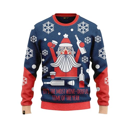 JAP Winederfull - Lustiger Hässlicher Weihnachtspullover Für Damen und Herren Ugly Christmas Sweater - 2XL von JAP Christmas