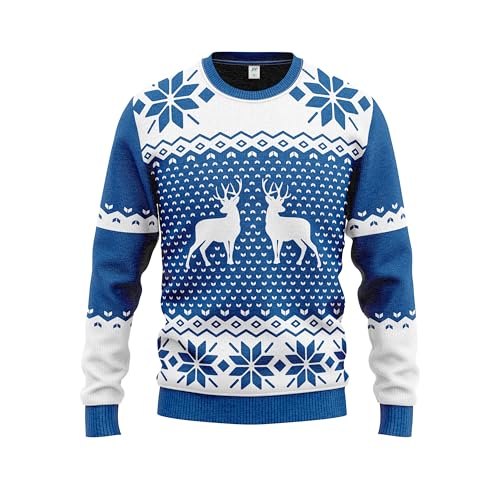 JAP Classic Blau - Lustiger Hässlicher Weihnachtspullover Für Damen und Herren Ugly Christmas Sweater - L von JAP Christmas