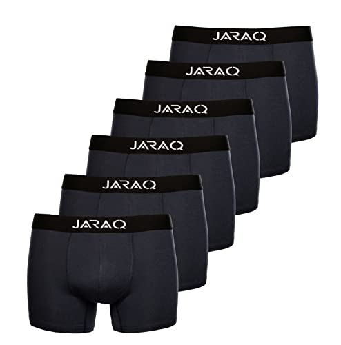 JARAQ Bambus Herren Unterhose Boxershorts 6er Pack Perfekte Passform Anti Loch (2006 - Petrol, 3XL) von JARAQ