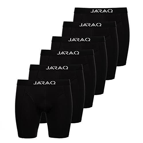 JARAQ Boxershorts Herren extra langes Bein 6er Pack Anti Loch S - 4XL von JARAQ