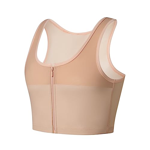 JARAZIN FTM Brustbinder für Frauen Transgender Binder BH Brust Brust Binder Trans, Hautfarben, Large von JARAZIN