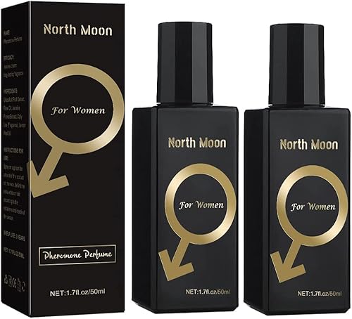 North Moon Cologne, Lure Her Parfüm Für Männer, 50 Ml Luxusduft, Romantisches Pheromonparfümspray, Herren Eau De Cologne Jogujos Pheromonparfüm Langanhaltender Duft, Für Jeden Anlass (2 Pcs) von JARMAY