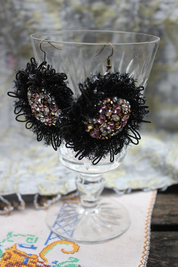 Perseiden. Ohrringe, Handgemacht, Einzigartig, Künstlerisch, Sofort Lieferbar von JARMOLOWSKA