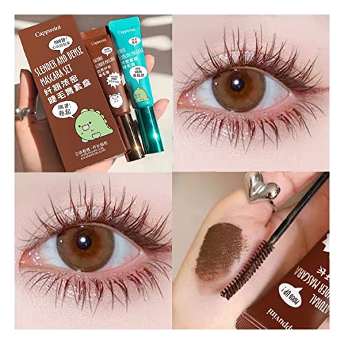 2-in-1-4D-Seidenfaser-wasserdichtes Mascara-Set für Wimpernverlängerung in Schwarz und Braun, dicke Verlängerung, Wimpern, Augen, Make-up-Werkzeug, koreanische Kosmetik 2-in-1-4D-Seidenfaser-wasserdichtes Mascara-Set für Wimpernverlängerung in Schwarz und Braun, dicke Verlängerung, Wimpern, Augen, Make-up-Werkzeug, koreanische Kosmetik von JARPSIRY