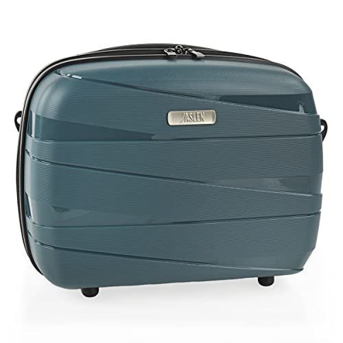 JASLEN - Kosmetikkoffer Hartschale Groß, Beautycase Damen, Trolley & Handgepäck Koffer: Beauty Case Hartschale, Kosmetik Koffer, Kosmetiktasche Groß - Ideal für Reisen! 161335, Metallic Blau von JASLEN