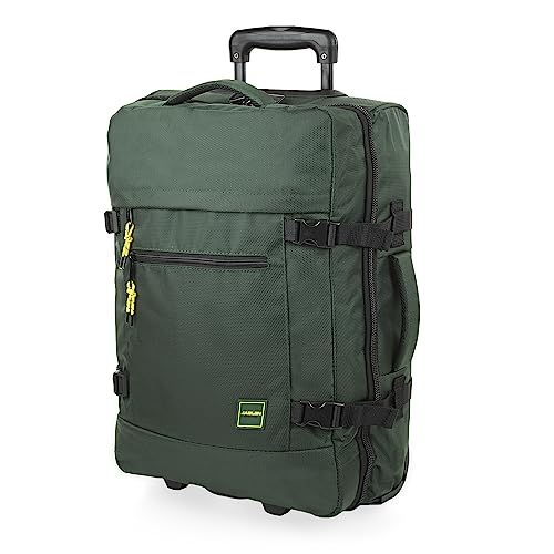 JASLEN - Reisetasche Mit Rollen Herren Damen Trolley Sporttasche Mit Rollen Reisegepäck Reisetasche Trolley Koffer Leicht Travel Bag with Wheels, Kaki von JASLEN