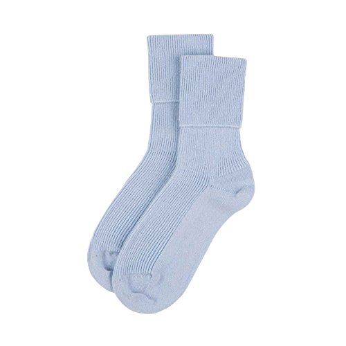 Jasmine Silk Damen Kaschmir Socken in blau von JASMINE SILK