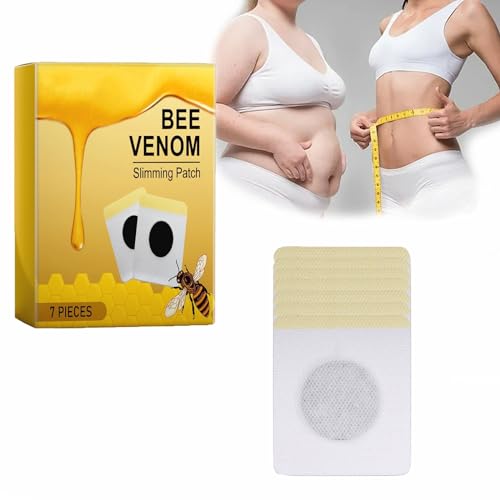 Bee Venom slimming patch weight loss, Lukmlca Bee Venom Lymphatisches Körperformungspflaster Furzero Bee Venom Detox Schlankheitspflaster, Bostore Bee Venom Lymphdrainage Schlankheitspflaster (7PCS) von JASUBAI