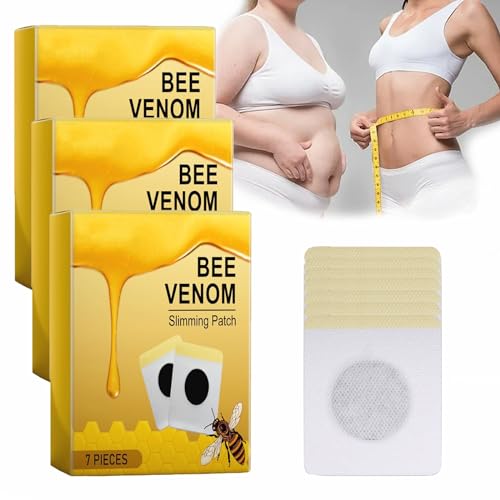 Bee Venom slimming patch weight loss, Lukmlca Bee Venom Lymphatisches Körperformungspflaster Furzero Bee Venom Detox Schlankheitspflaster, Bostore Bee Venom Lymphdrainage Schlankheitspflaster (21PCS) von JASUBAI