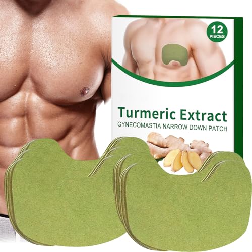 Cellulite Reduction Patches, Cellulite Targeting Patches, Gynecomastia Compress Patch For Men, Gynecomastia Tightening Ginger Patch For Men, For Men Chest Care Patch Turmeric Extract (60PCS) von JASUBAI