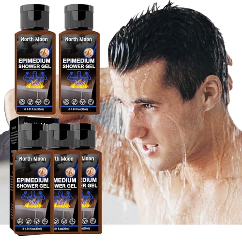 Epimedium Men'S Exclusive Shower Gel, Epimedium Body Wash Men, Mens Hydration Body Wash For Durability, Endurance And Strength Booster For Men, Refreshing Hydrating Body Wash For Men (5pcs) von JASUBAI