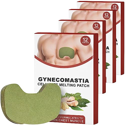 Luhaka Gynecomastia Cellulite Melting Patch, Gynecomastia Treatment, Gynecomastia Cream, Gynecomastia Tightening Ginger Patch, Anti Cellulite,Fat Burning,Promote Lifting Firming Bust (48Pcs) von JASUBAI