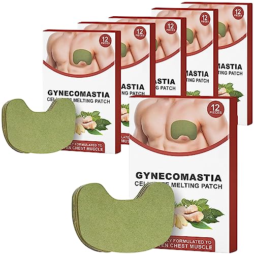 Luhaka Gynecomastia Cellulite Melting Patch, Gynecomastia Treatment, Gynecomastia Cream, Gynecomastia Tightening Ginger Patch, Anti Cellulite,Fat Burning,Promote Lifting Firming Bust (72Pcs) von JASUBAI