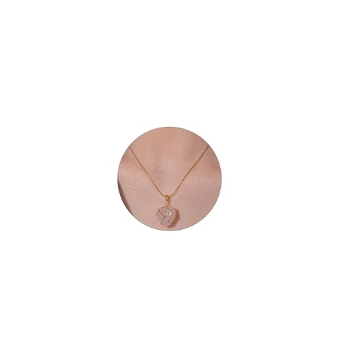 JAVARNV Halskette mit Kristallherz, zierlicher Kristallstein, Herzanhänger, Halskette, Goldkette, Schmuck für Damen, Adjustable, Metall, Kein Edelstein JAVARNV Halskette mit Kristallherz, zierlicher Kristallstein, Herzanhänger, Halskette, Goldkette, Schmuck für Damen, Adjustable, Metall, Kein Edelstein von JAVARNV