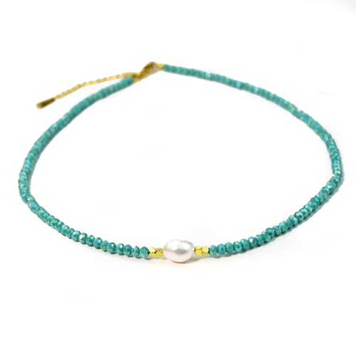 Perlen-Halsketten für Frauen, Perlenanhänger, bunte Perlen, Choker-Halsketten, Boho-Strand-Halsketten, Geburtstagsparty-Schmuck, Geschenke für Frauen und Mädchen, Aolly, Kein Edelstein Perlen-Halsketten für Frauen, Perlenanhänger, bunte Perlen, Choker-Halsketten, Boho-Strand-Halsketten, Geburtstagsparty-Schmuck, Geschenke für Frauen und Mädchen, Aolly, Kein Edelstein von JAVARNV