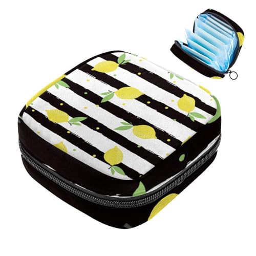 JAVENPROEQT 1 Stück Damenbinden Aufbewahrungstasche, große Damenbinden Organizer Wiederverwendbare erste Periode Tasche für Mädchen Frauen Damen - 17 x 17 x 12 cm/Obst Gelb Zitrone Schwarz Weiß JAVENPROEQT 1 Stück Damenbinden Aufbewahrungstasche, große Damenbinden Organizer Wiederverwendbare erste Periode Tasche für Mädchen Frauen Damen - 17 x 17 x 12 cm/Obst Gelb Zitrone Schwarz Weiß von JAVENPROEQT