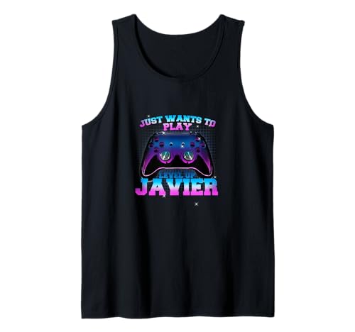 Herren JAVIER - LEVEL UP mit Controller: WILL NUR SPIELEN Tank Top Herren JAVIER - LEVEL UP mit Controller: WILL NUR SPIELEN Tank Top von JAVIER Sohn Enkel Geburtstag Geschenkideen