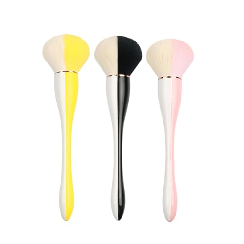 3pcs Nagel Kunst Staub Entferner pinsel, Nagelpinsel zur Reinigung Make up Pinsel weich multifunktional Pinsel, Puderpinsel Reiniger Manikürepinsel Nailart Pinsel Pinsel für Gelnägel von JAWSEU