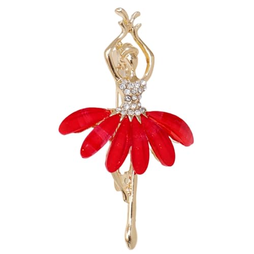 Ballerina Broschen elegante Feen Broschen Strass Emaille Brosche Schmuck modisches Strassstein Frauen Brosche Ballett Tanz Mädchen Brosche Hochzeit Bankett Brosche Braut Brosche Pin Schmuck von JAWSEU