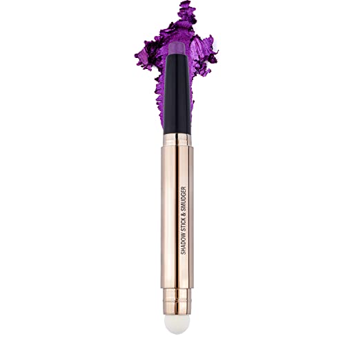 JAWSEU Eyeshadow Pen, Lidschatten Stift mit Schwamm-Applikator, Wasserdicht, Glitter, Doppelkopf Design, 2-in-1, 19g, Unisex, Purple von JAWSEU