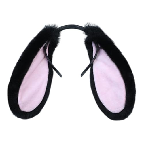 JAWSEU Hasenohren Haarreif, Hasen Ohren Haarreifen Plüsch Hasenohren Stirnband Haarbänder Kaninchenohren Haarreif Ostern Bunny Kostüm Cosplay Karneval Kinder Erwachsene Tier Haarschmuck Stirnband von JAWSEU