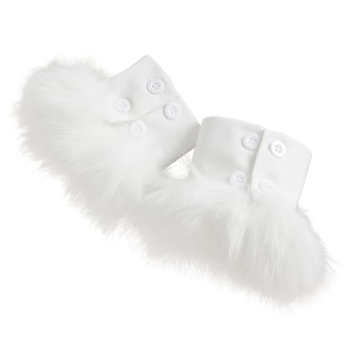 JAWSEU 1 Paar Fake Sleeves Abnehmbare Manschetten Mit Falschen Ärmeln Cuffs Women Fake Hand Frauen Plissee Manschetten abnehmbare Ärmelmanschetten Ärmelverlängerungen Handgelenk für blusen Pullover von JAWSEU