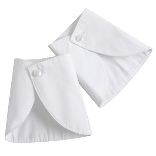 JAWSEU 1 Paar Fake Sleeves Abnehmbare Manschetten Mit Falschen Ärmeln Cuffs Women Fake Hand Frauen Plissee Manschetten abnehmbare Ärmelmanschetten Ärmelverlängerungen Handgelenk für blusen Pullover von JAWSEU