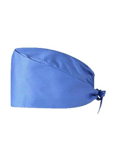 JAWSEU OP Haube Damen Herren Arbeitskappe Unisex, Verstellbar, Baumwolle, Grüne/Orange/Blau, Einstellbare Chirurgenmütze, OP-Haube, Unisex-Erwachsene, Arbeitskräfte im medizinischen Bereich von JAWSEU