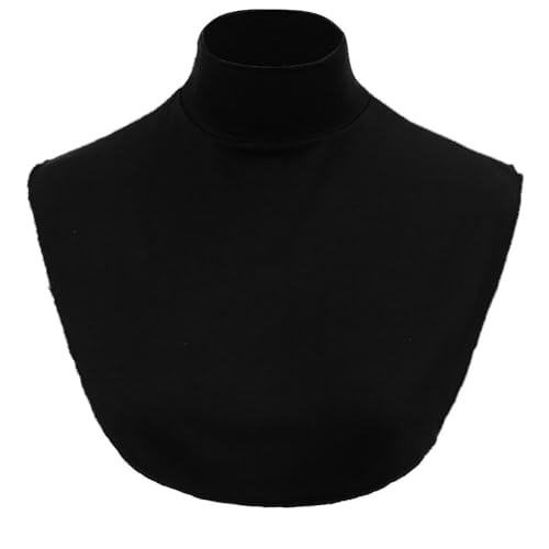 JAWSEU Women's Removable Fake Collar, Rollkragen aus Baumwolle Warm Blusenkragen Einsatz falscher Kragen künstliche Rollkragen Bluse für Damen halbe Bluse für Formelle Kleidung Blusen Pullover von JAWSEU