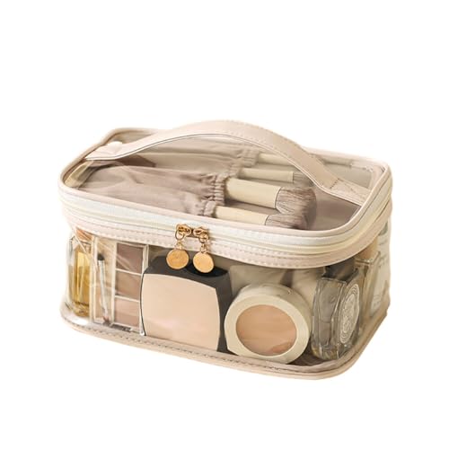 Kosmetiktasche Tragbare Makeup Tasche Reise-Kulturbeutel für Toilettenartikel Schminktasche Handtasche Damen Mäppchen Makeup Bag Kosmetiktaschen Reißverschluss Organizer Tasche Münztasche von JAWSEU