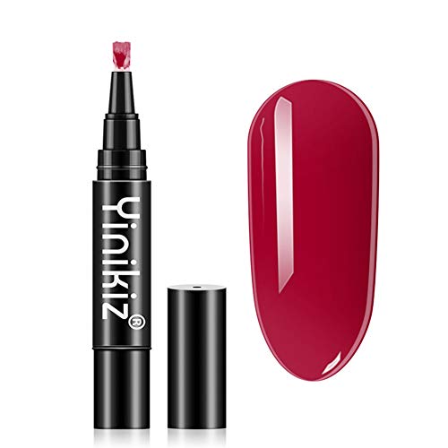 Nagellackstift, One Step Gel Nagellack, 3 in 1 Nagellack Stift One Step UV Gel Nagelgel Nail Polish LED Gel Nagellack Pen, Nail Polish Pens für Nail Art Salon von JAWSEU