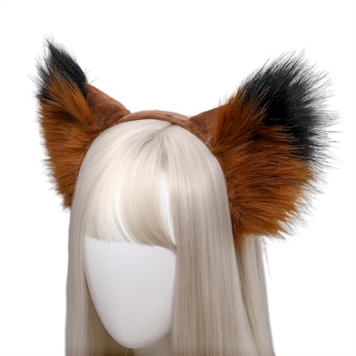 Plüsch Ohren Haarreif, Fuchs Ears Katzenohren Haarreif Katzen Ohren Haarschmuck Handgefertigtes Katze Fuchs Wolf Hund Kostüm Tier Haarschmuck Stirnband Kopfbedeckung Cosplay Haarreifen Plüsch Ohren Haarreif, Fuchs Ears Katzenohren Haarreif Katzen Ohren Haarschmuck Handgefertigtes Katze Fuchs Wolf Hund Kostüm Tier Haarschmuck Stirnband Kopfbedeckung Cosplay Haarreifen von JAWSEU
