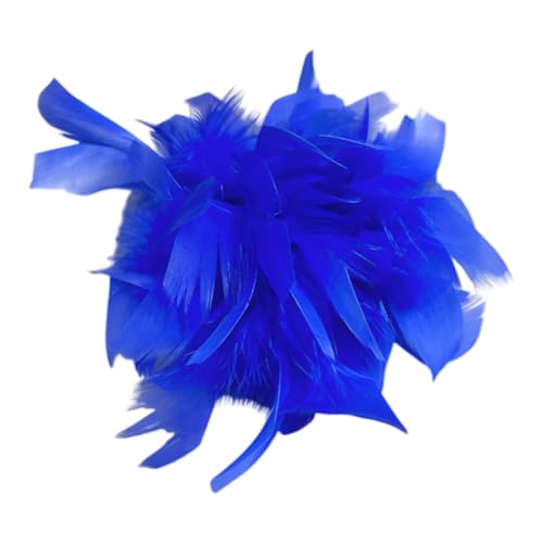 Vintage Feder Brosche, Flauschige Straußenfeder Brosche Feder Haarschmuck Feder Anstecknadeln Damen Vintage Feder Anstecknadel Kleidung Korsagen Frauen Brosche Deko Brooch Schmuck Zubehör von JAWSEU