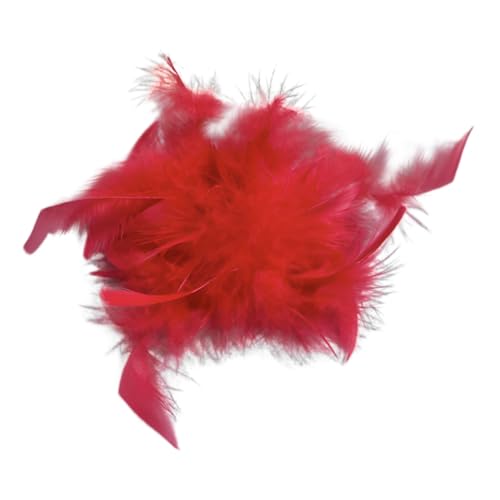 Vintage Feder Brosche, Flauschige Straußenfeder Brosche Feder Haarschmuck Feder Anstecknadeln Damen Vintage Feder Anstecknadel Kleidung Korsagen Frauen Brosche Deko Brooch Schmuck Zubehör von JAWSEU