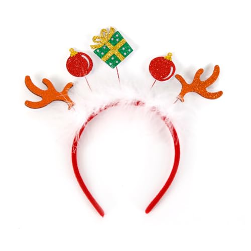 Weihnachts Stirnband Weihnachtsbaum Geweih Haarreif Weihnachts Schneemann Kopfschmuck Weihnachtsgeweih Haarbänder Kopfbedeckung Geweih Stirnband Kopfbedeckung für Weihnachten Halloween von JAWSEU