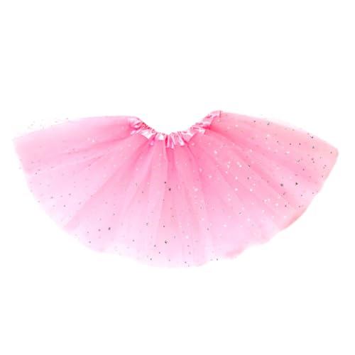 JAWUZ 1PCS Tüllrock Kinder Mädchen,tüllrock kinder,Röcke Tutu Prinzessin Ballettrock Minirock Tanzkleid Partykleid 2-7 Jahre,Rosa von JAWUZ