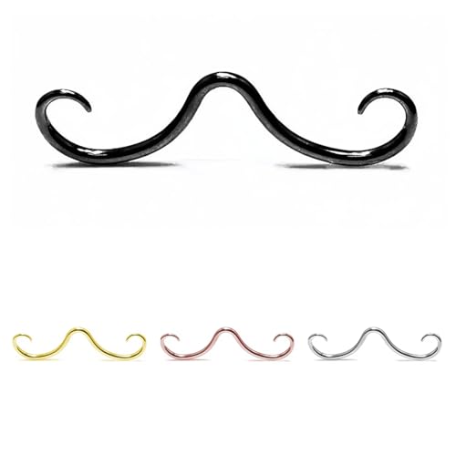 JAWUZ 4pcs septum schnurrbart,schnurrbart piercing,septum piercing schnurrbart,Schmuck für Damen und Herren JAWUZ 4pcs septum schnurrbart,schnurrbart piercing,septum piercing schnurrbart,Schmuck für Damen und Herren von JAWUZ