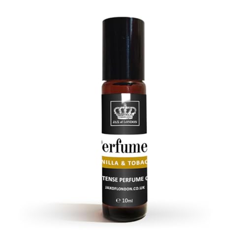 JAX OF LONDON Pure Natural Roll On Parfümöl, 10 ml, alkoholfrei (Tabak & Vanille) von JAX OF LONDON