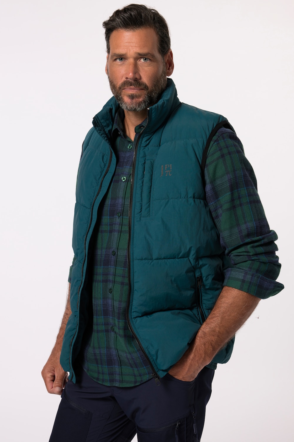 Große Größen JAI-PI Steppweste, Herren, türkis, Größe: XXL, Polyester/Synthetische Fasern, JAY-PI von JAY-PI