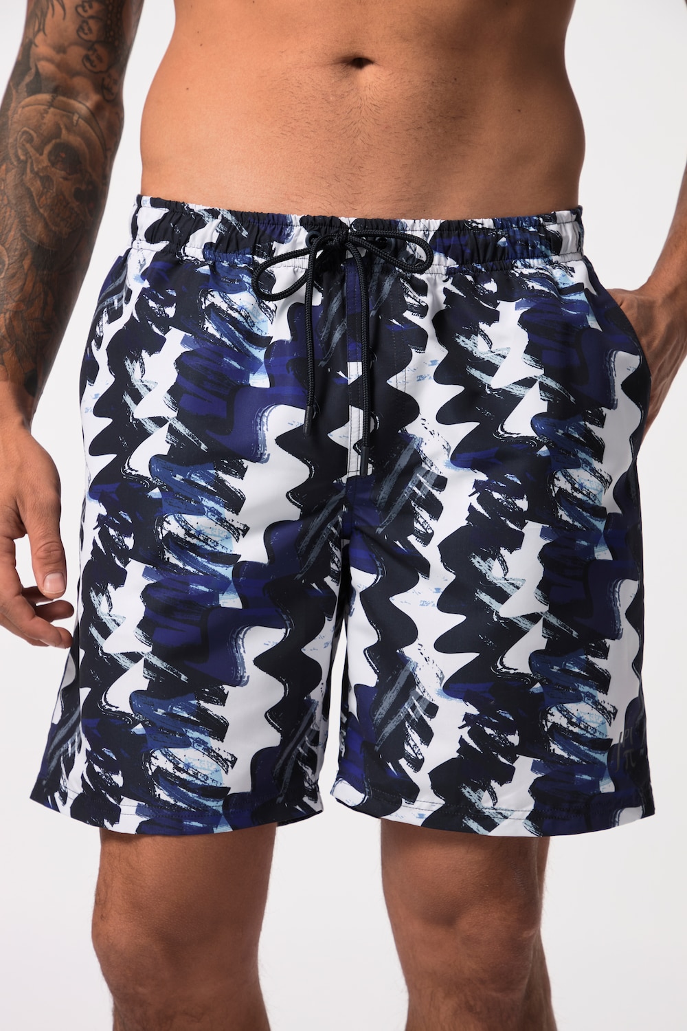 Große Größen JAY-PI Badeshorts, Herren, weiß, Größe: 4XL, Polyester, JAY-PI von JAY-PI