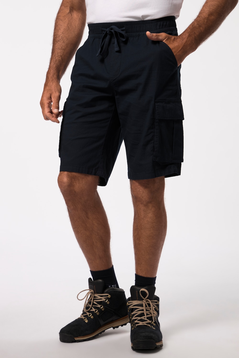 Große Größen JAY-PI Cargo-Bermuda FLEXNAMIC®, Herren, blau, Größe: 4XL, Baumwolle, JAY-PI von JAY-PI