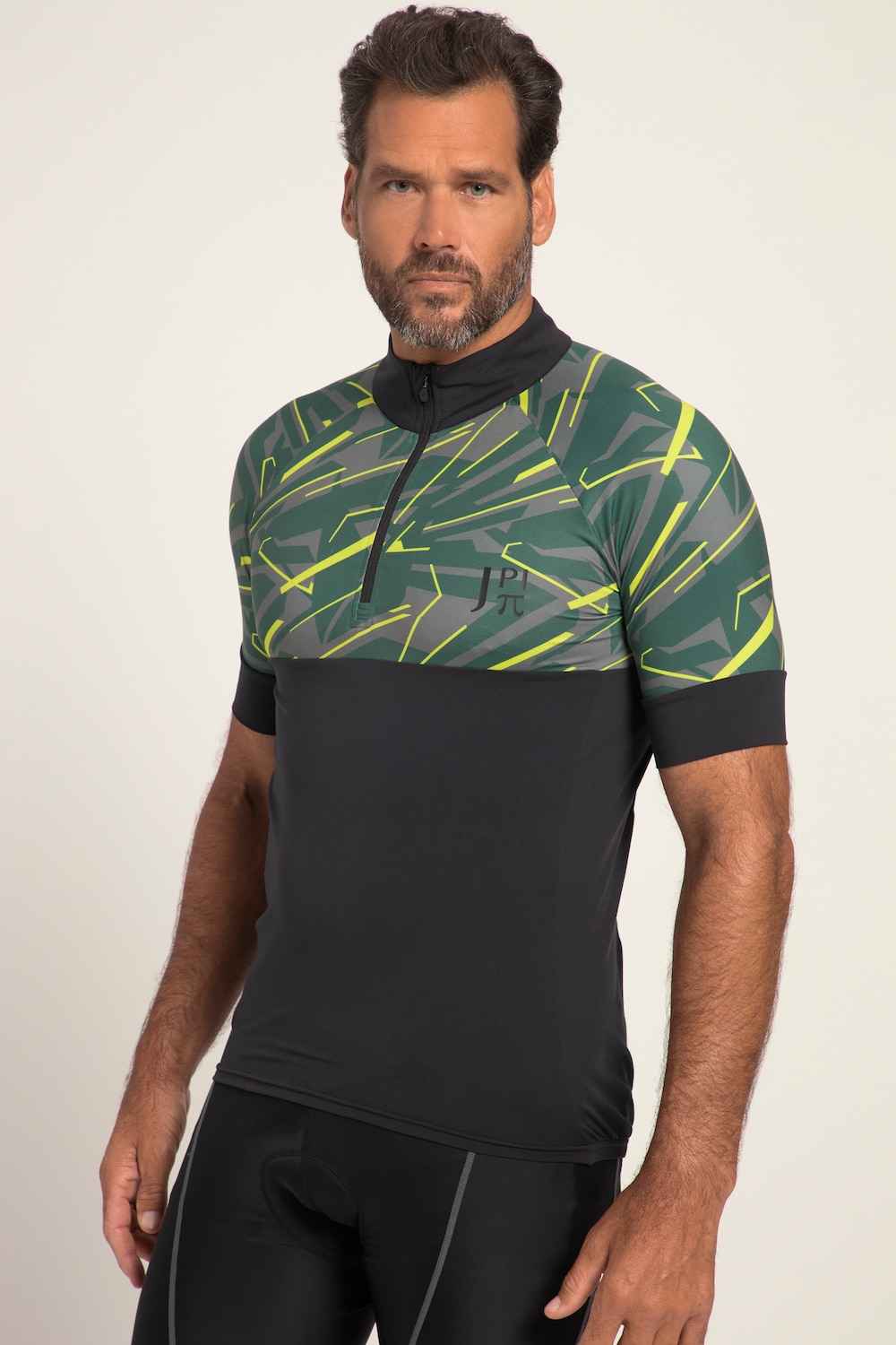 Große Größen JAY-PI Fahrrad-Trikot FLEXNAMIC®, Herren, grün, Größe: L, Polyester/Elasthan, JAY-PI von JAY-PI