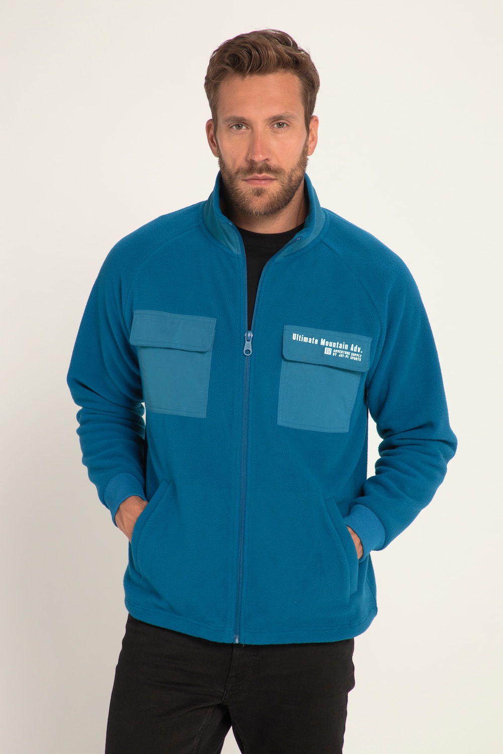 Große Größen JAY-PI Fleecejacke, Herren, blau, Größe: 3XL, Polyester, JAY-PI von JAY-PI