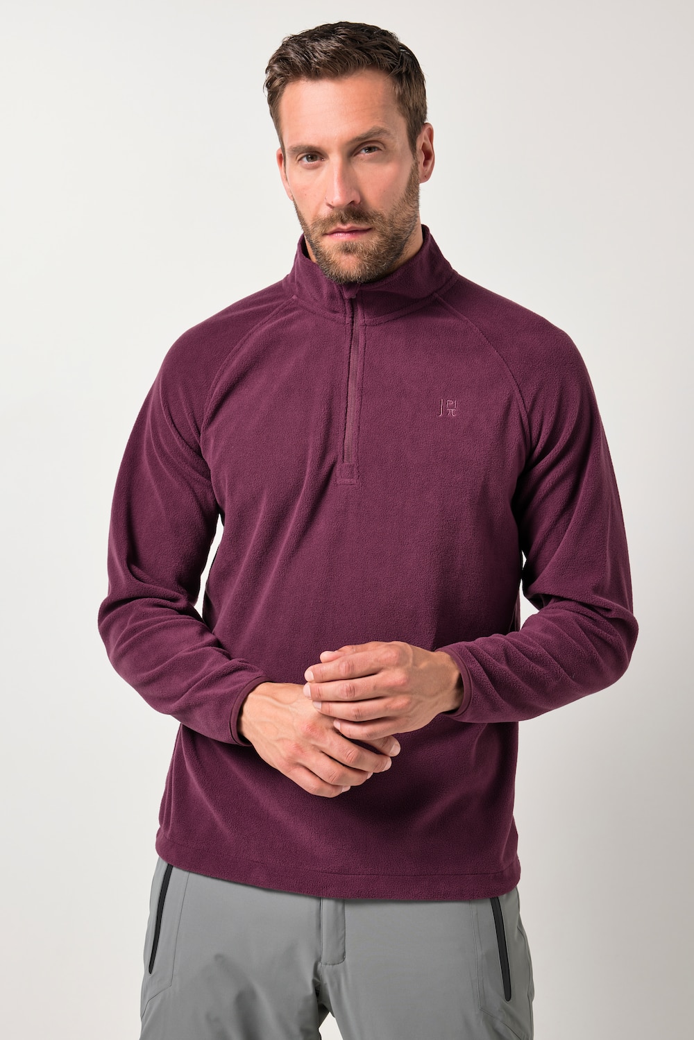 Große Größen JAY-PI Fleecetroyer, Herren, rot, Größe: L, Polyester, JAY-PI von JAY-PI
