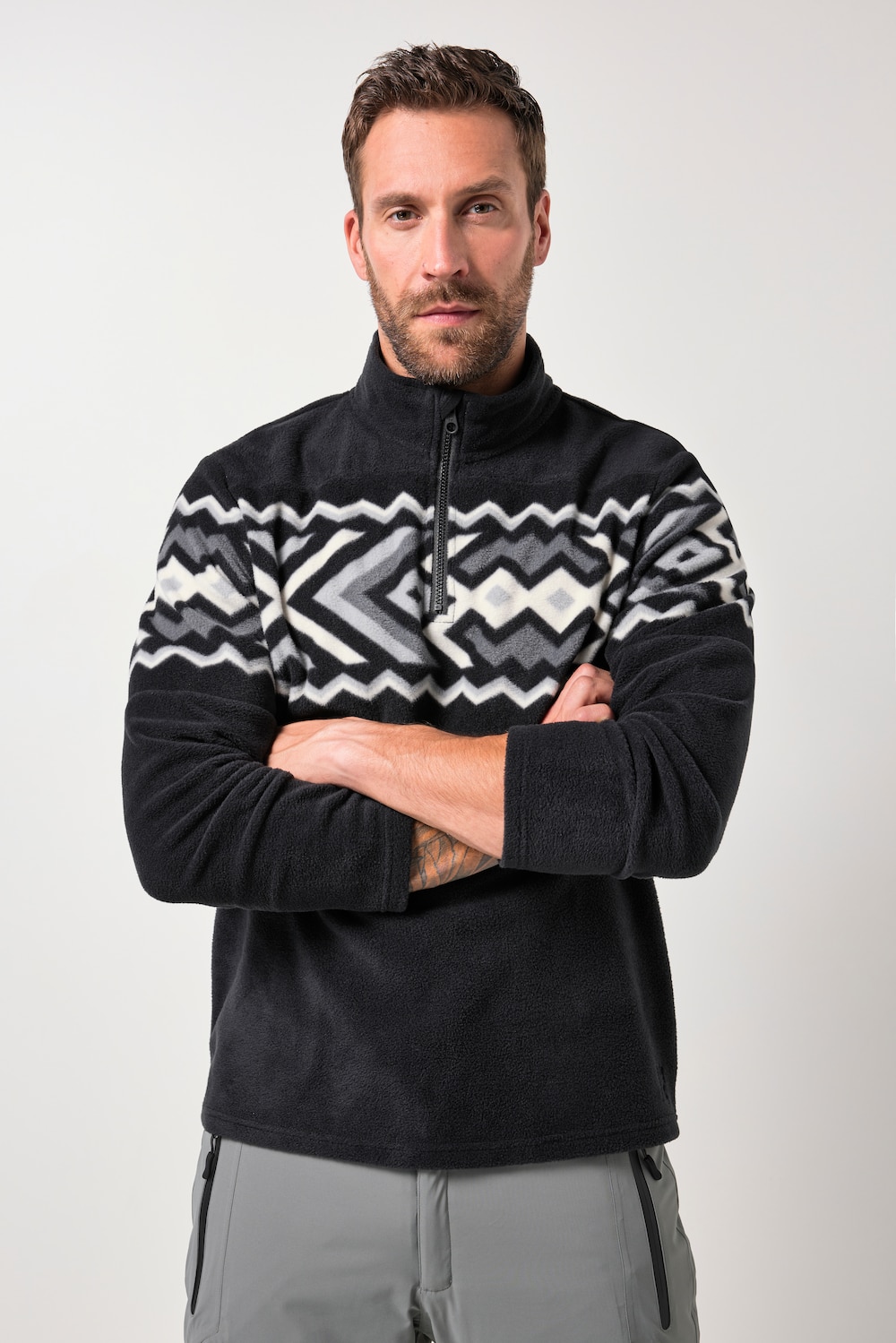 Große Größen JAY-PI Fleecetroyer, Herren, schwarz, Größe: 6XL, Polyester, JAY-PI von JAY-PI
